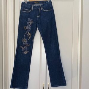 Roberto Cavalli Navy Bootcut Jeans